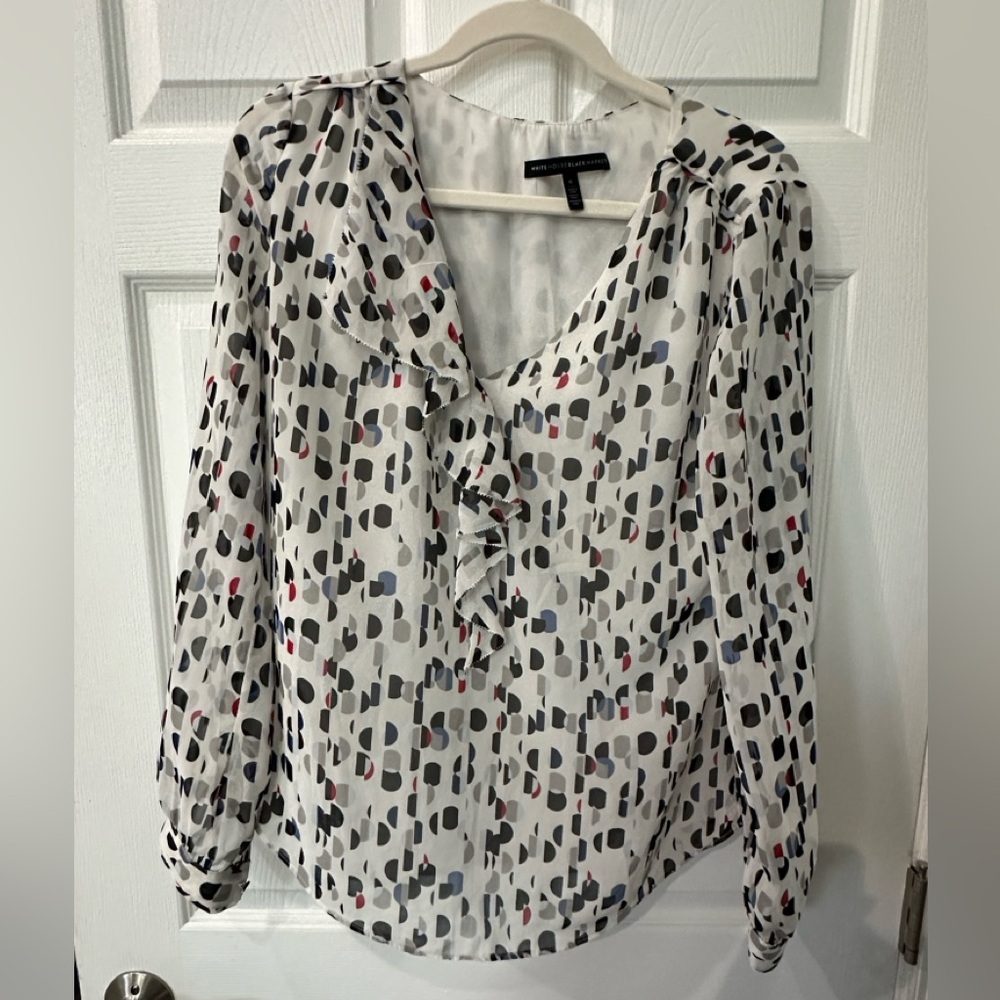 WHBM Printed Blouse